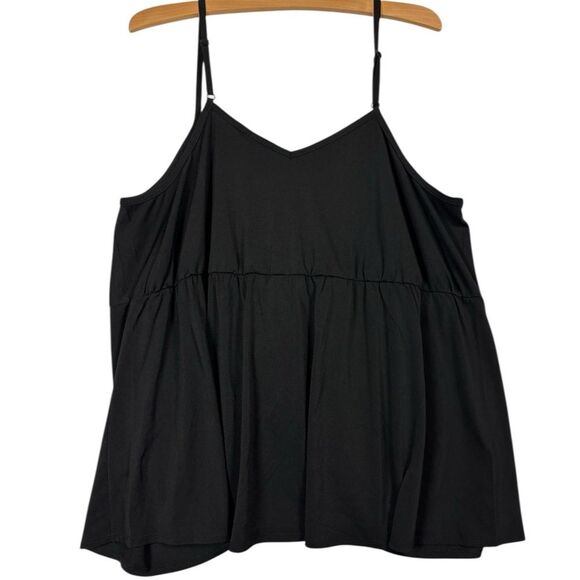 NWT Torrid Studio Crepe Jersey V Neck Twist Tank Black Sz 2x Office Work Classy - Picture 6 of 7